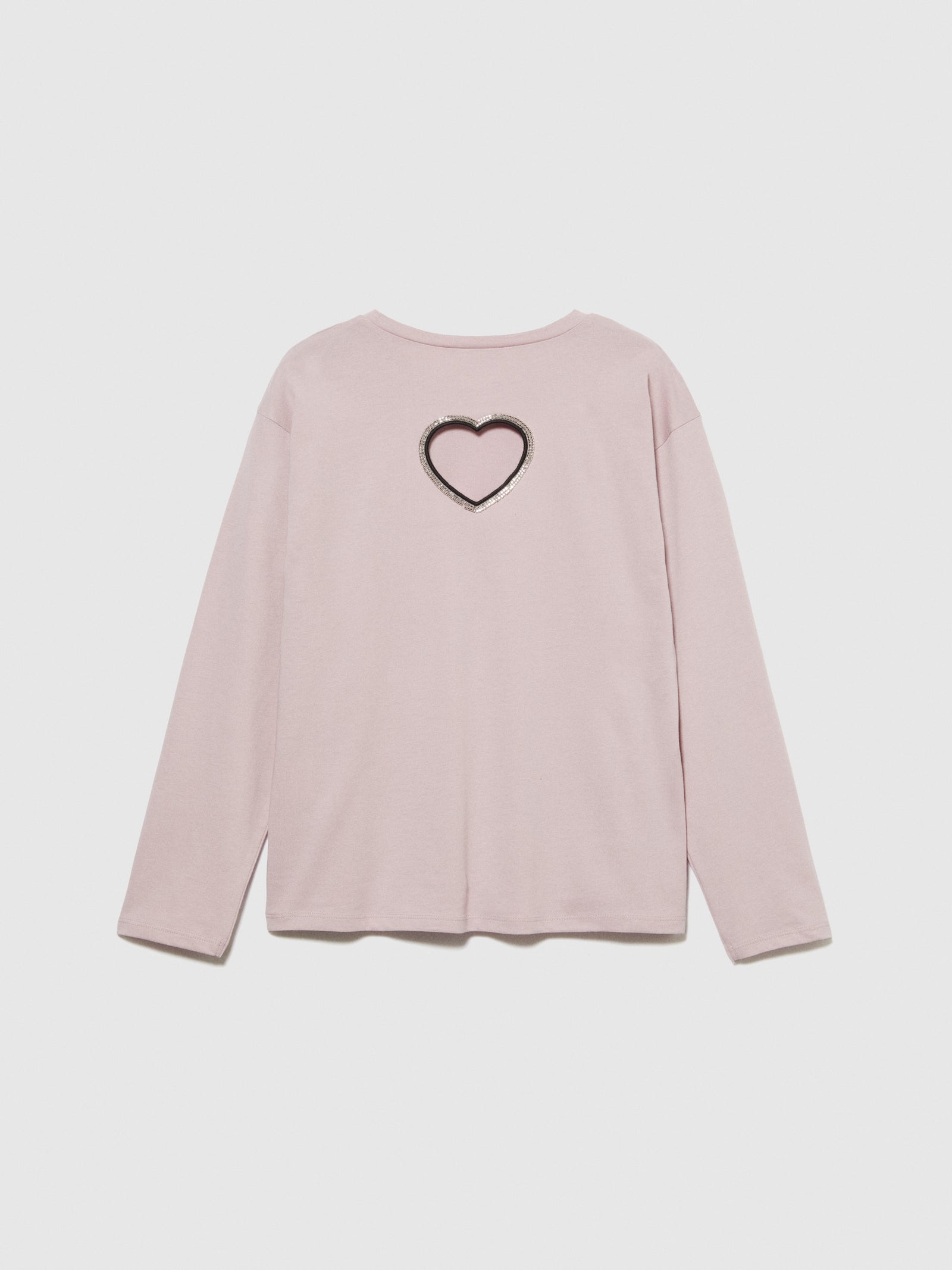T-shirt con cuore cut-out da bambina rosa 2 | Sisley young Outlet