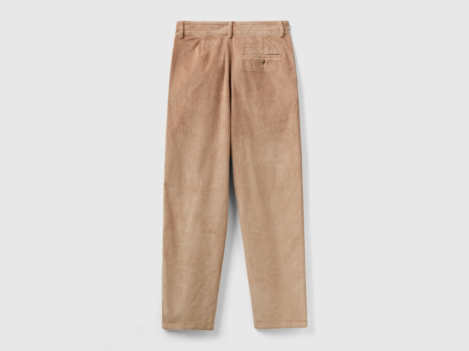 Pantaloni morbidi in velluto a coste da donna cammello 2 | Benetton Outlet