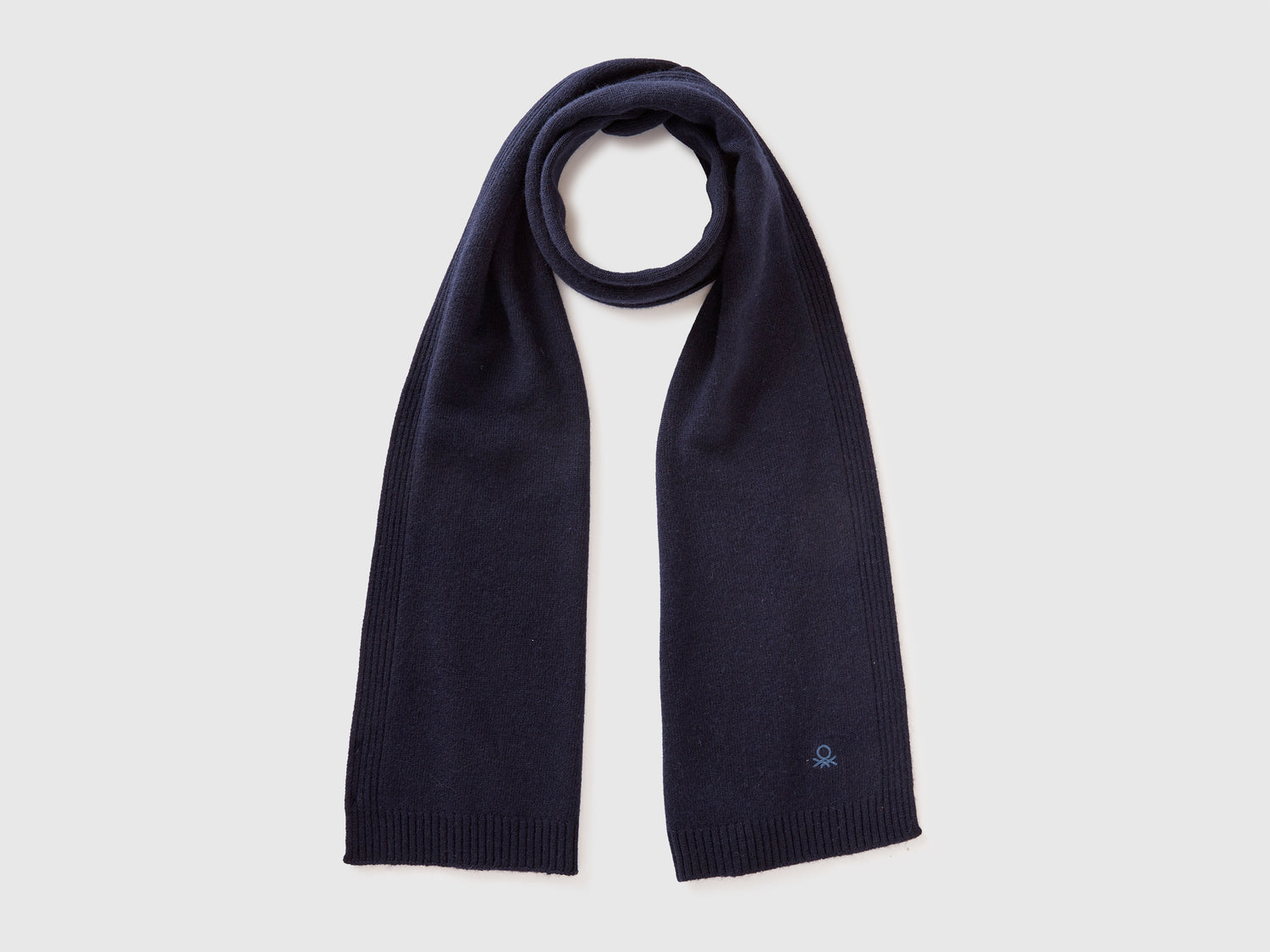 Sciarpa in misto cashmere da donna blu scuro | Benetton Outlet