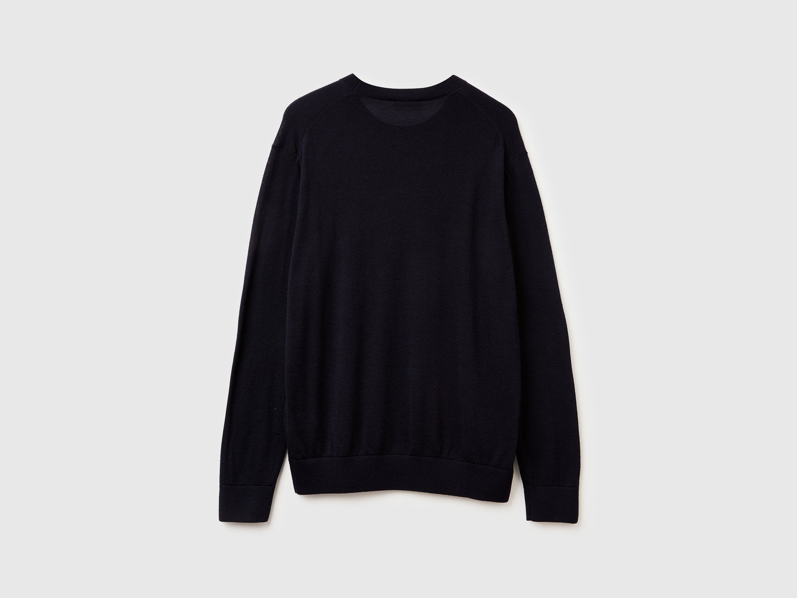 Maglia in pura lana Merino da uomo blu scuro 2 | Benetton Outlet