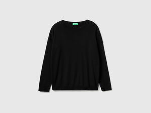 Maglia in cotone con scollo rotondo