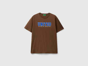 Organic cotton t-shirt with white logo