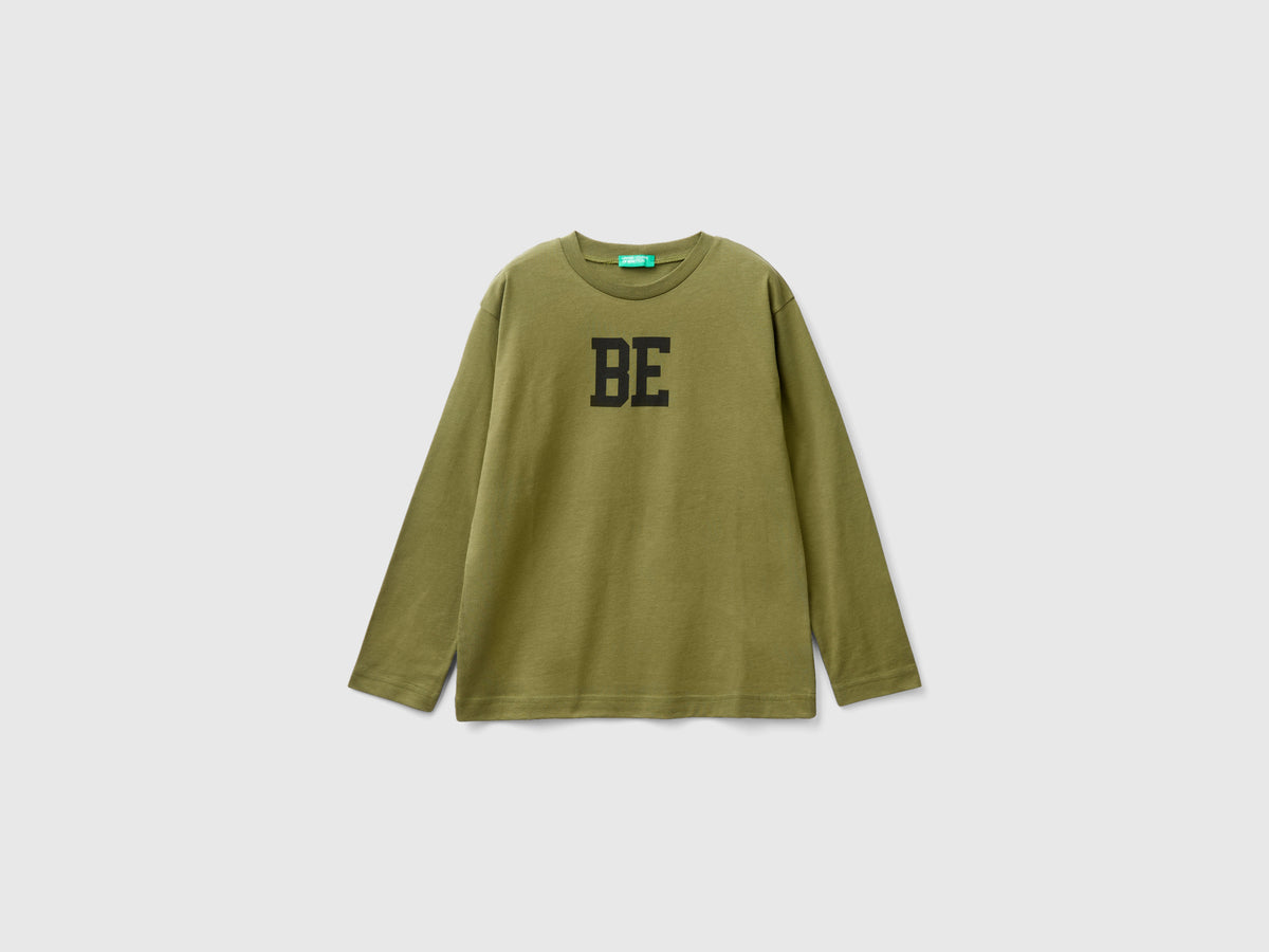 T-shirt manica lunga con logo