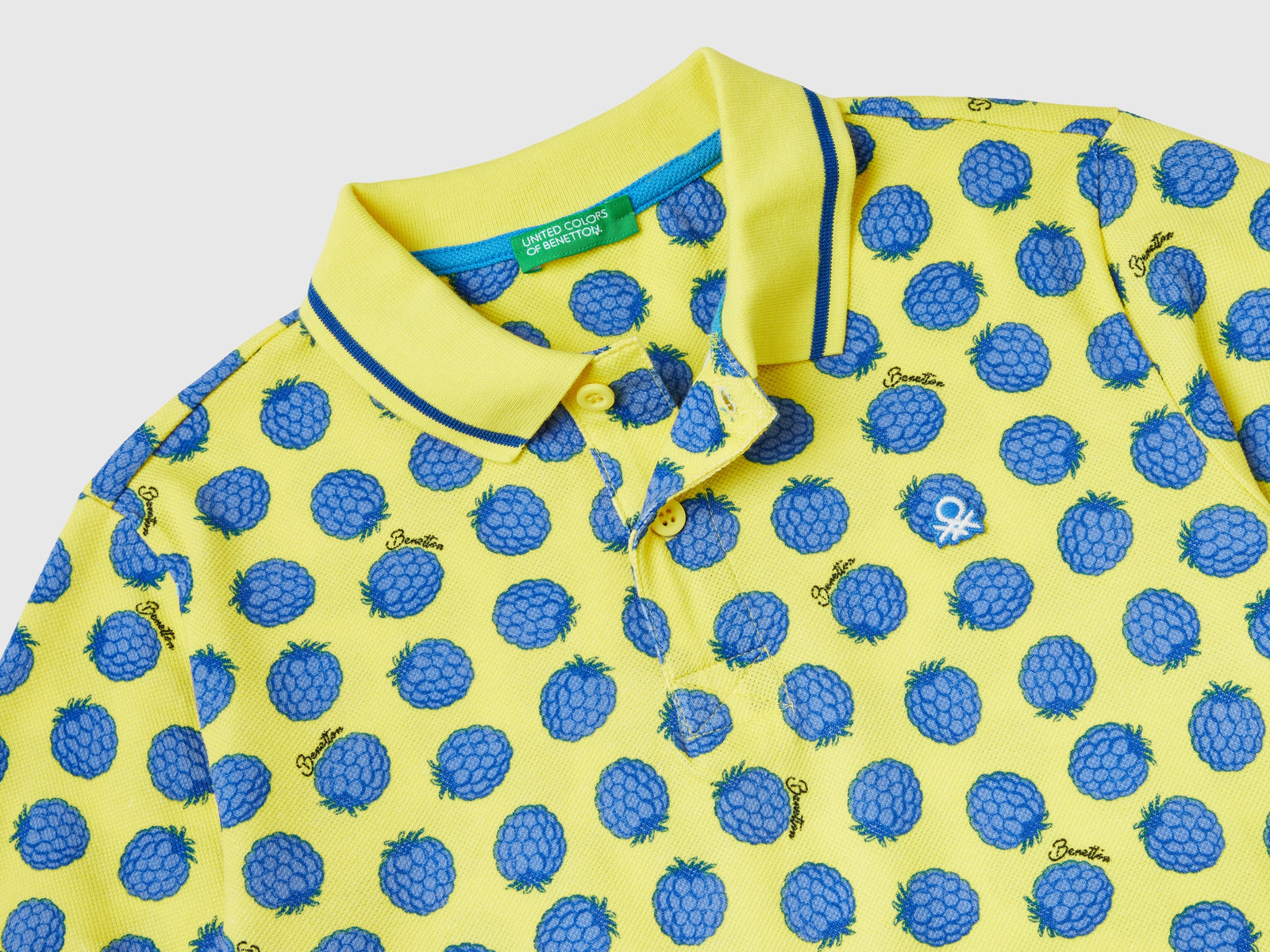 Polo con pattern more da bambino giallo 2 | Benetton Outlet
