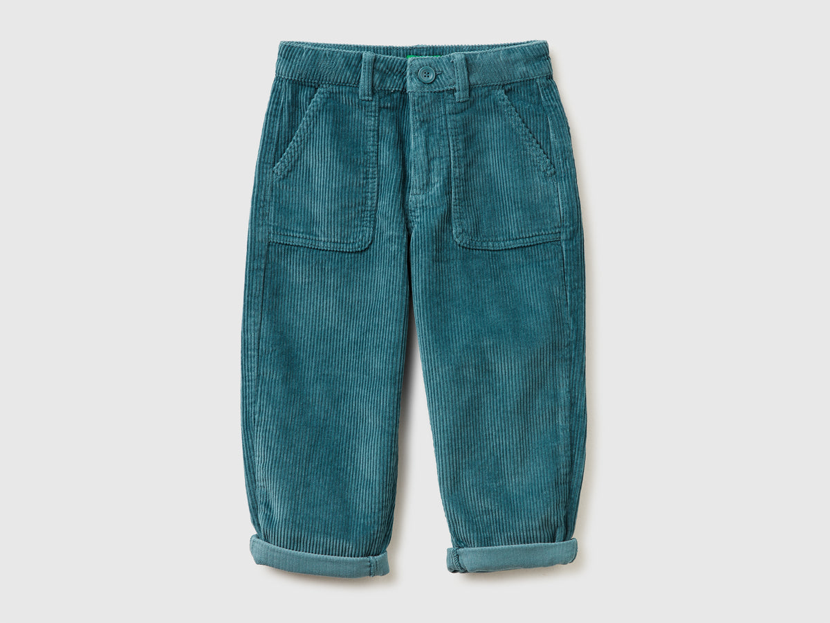 Pantaloni baloon fit in velluto