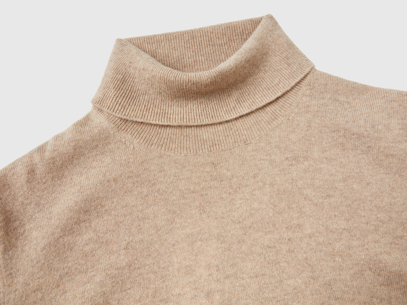 Dolcevita in puro cashmere da uomo beige 3 | Benetton Outlet