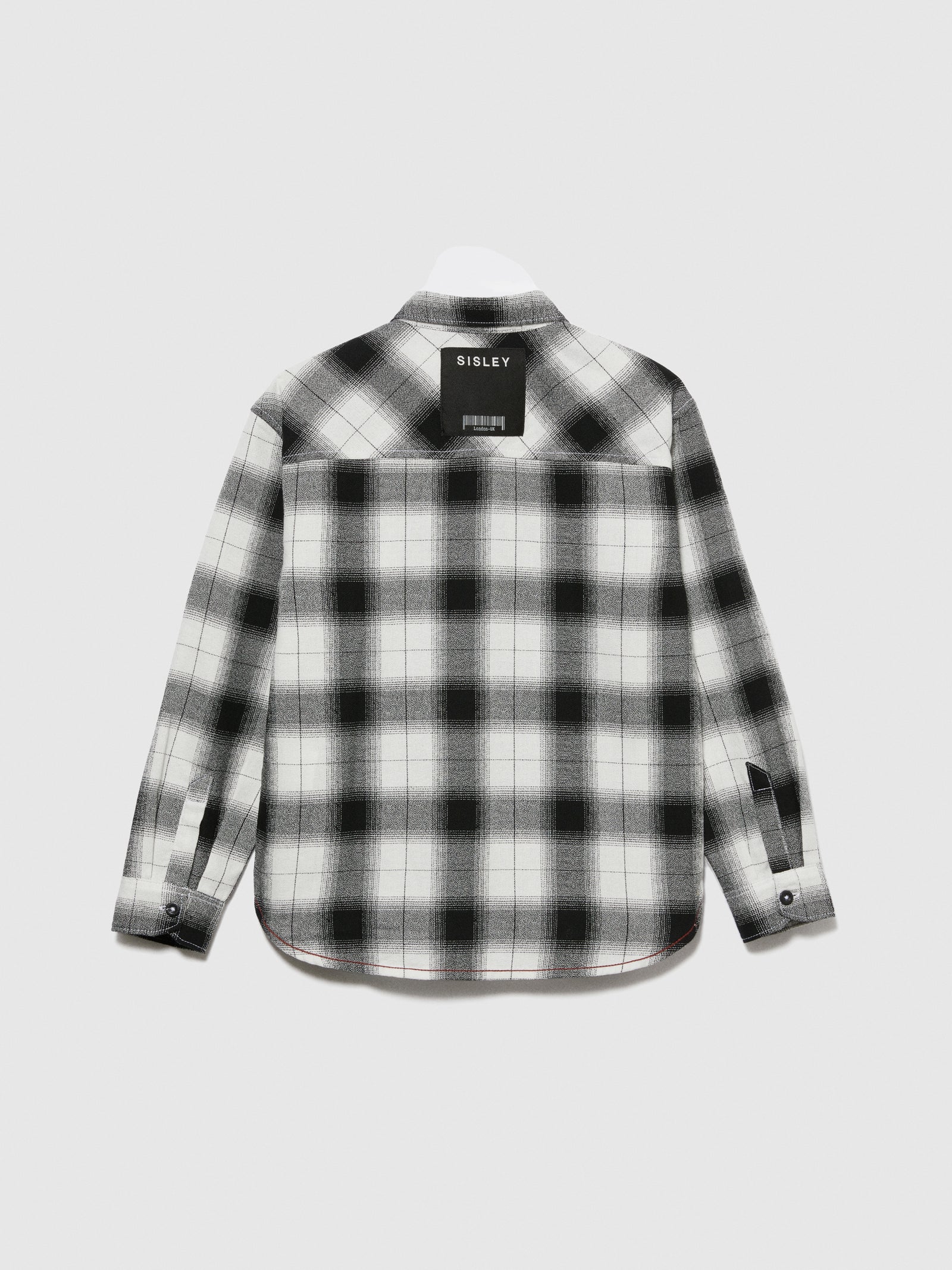 Camicia over a quadri da bambino nero 2 | Sisley young Outlet
