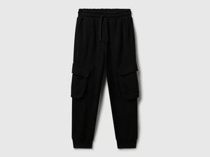Joggers cargo in felpa