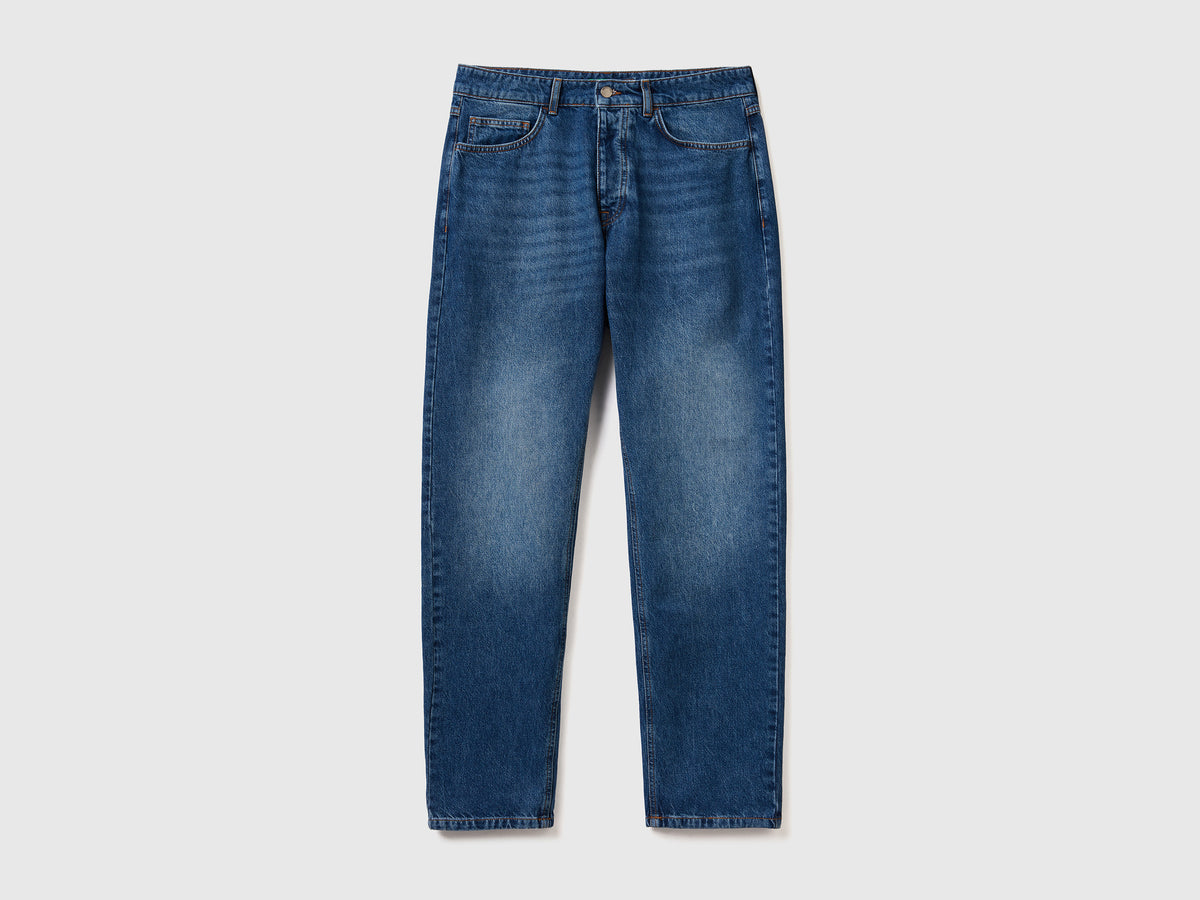 Jeans cinque tasche effetto used