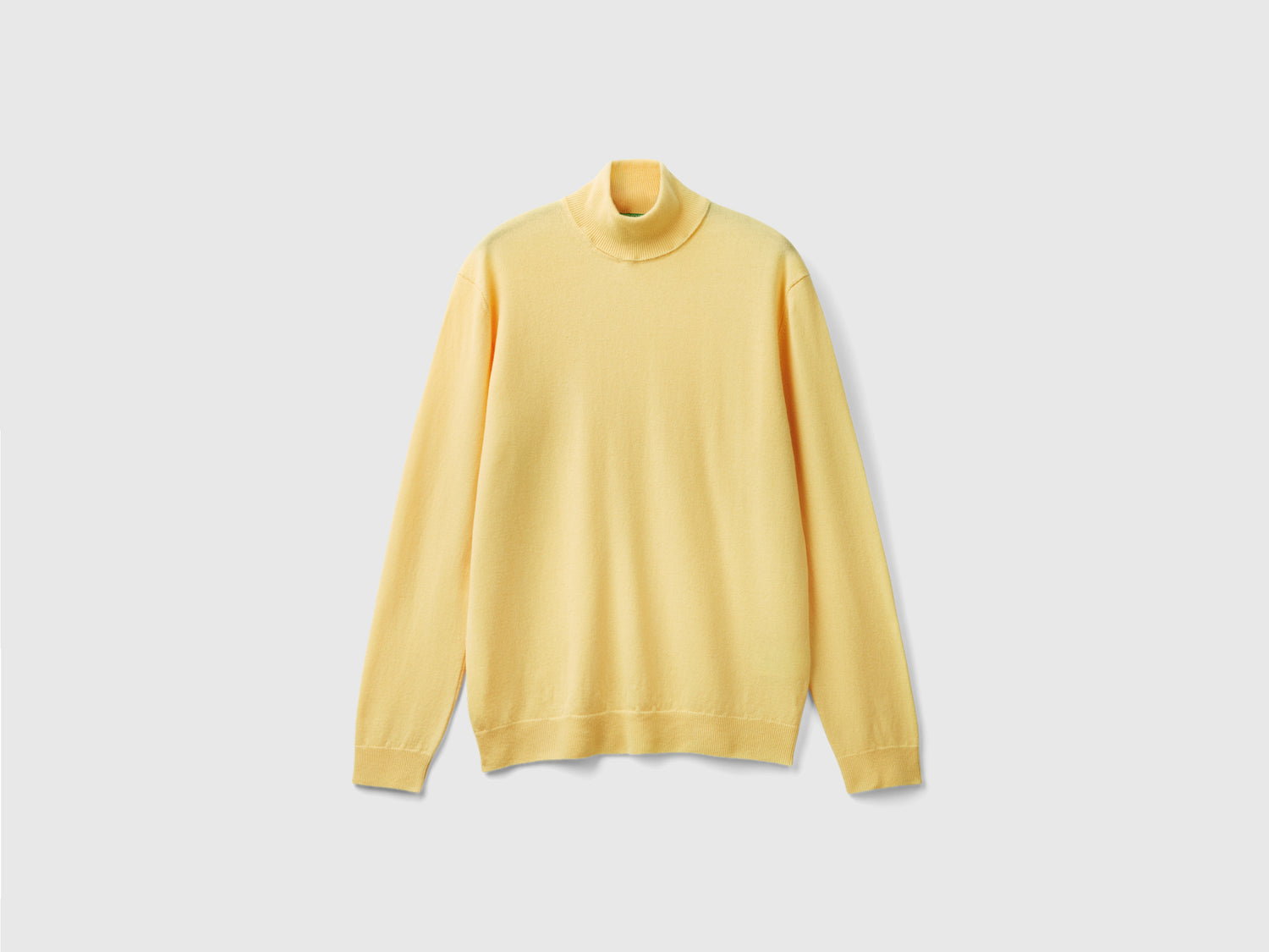 Dolcevita in pura lana Merino da uomo giallo | Benetton Outlet