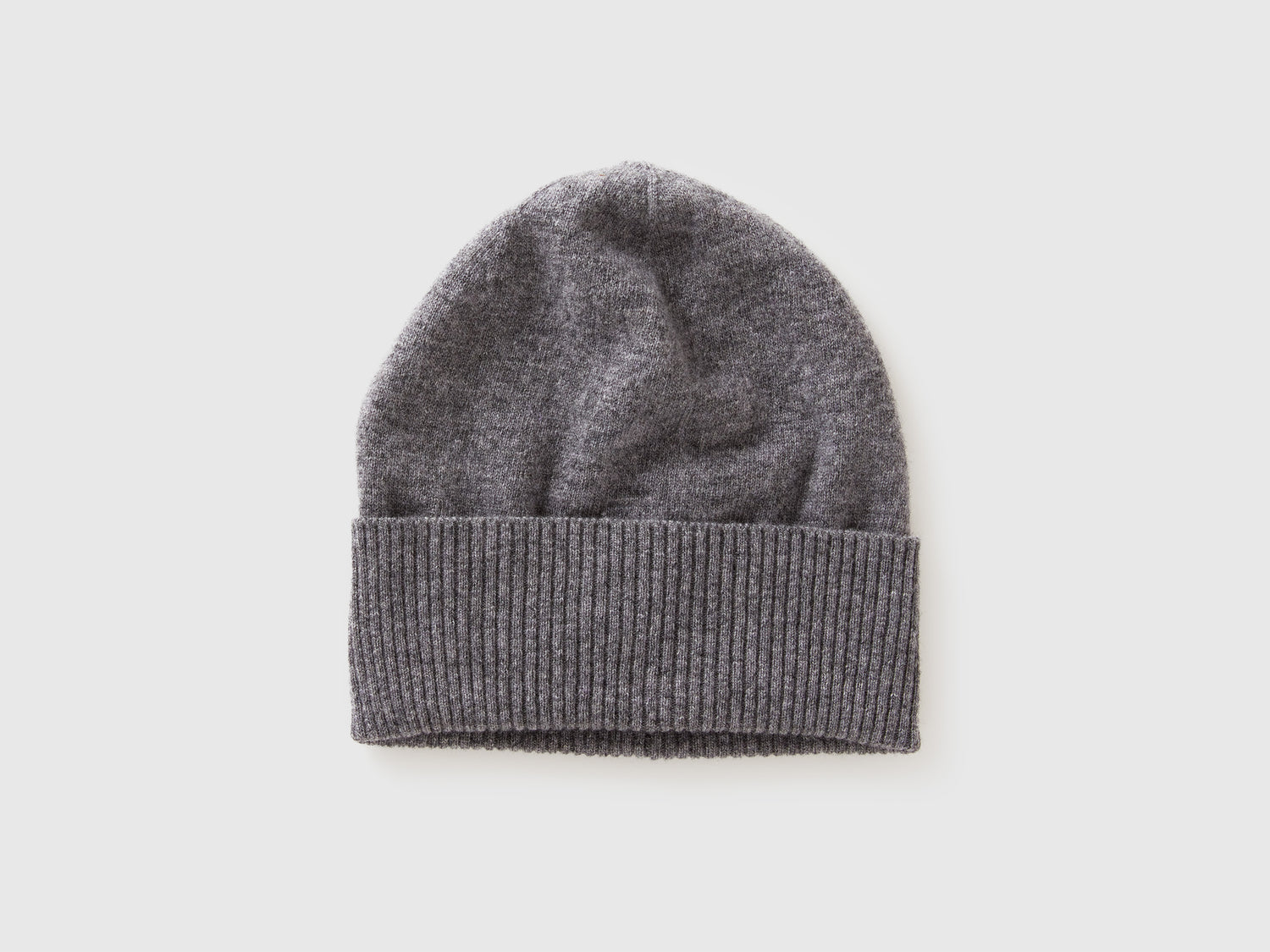 Cappello in pura lana Merino da donna grigio scuro | Benetton Outlet