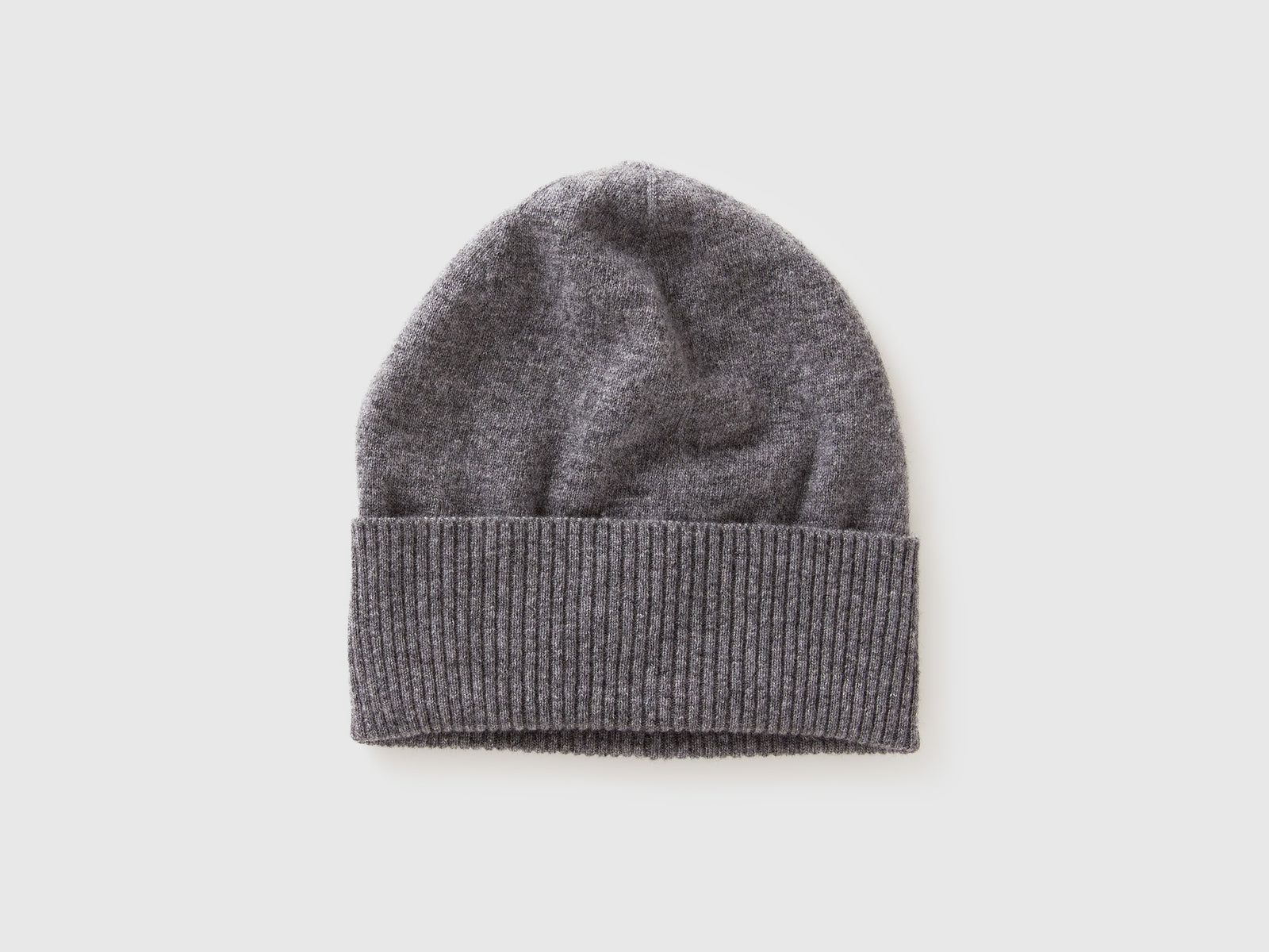 Cappello in pura lana Merino da donna grigio scuro | Benetton Outlet