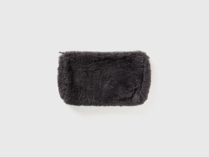 Beauty case in pelliccia sintetica