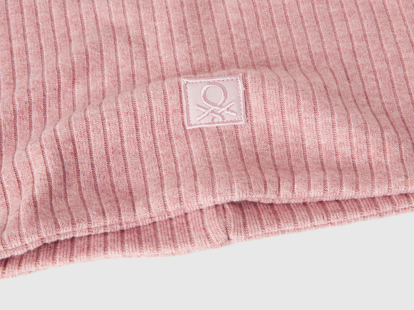 Scaldacollo in misto viscosa stretch da bambino rosa tenue 3 | Benetton Outlet