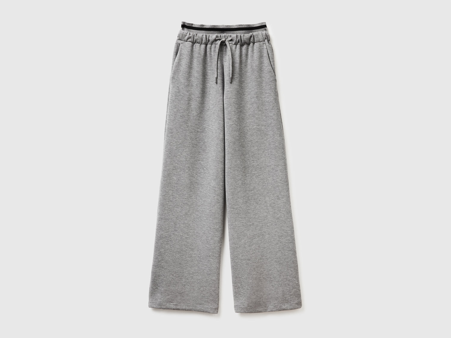Pantaloni ampi in Modal stretch da donna grigio | Benetton Outlet