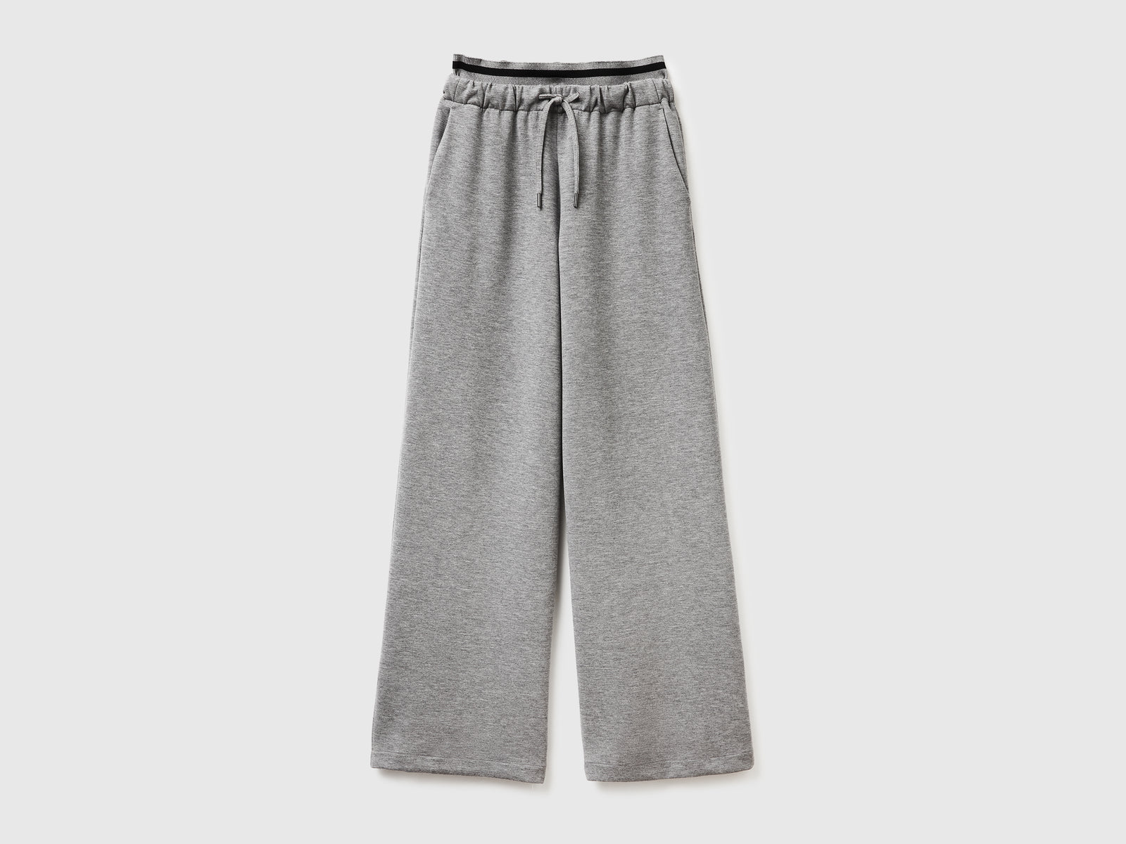 Pantaloni ampi in Modal stretch da donna grigio | Benetton Outlet