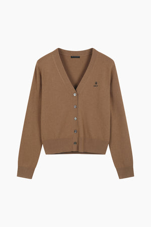 Cardigan con ricamo