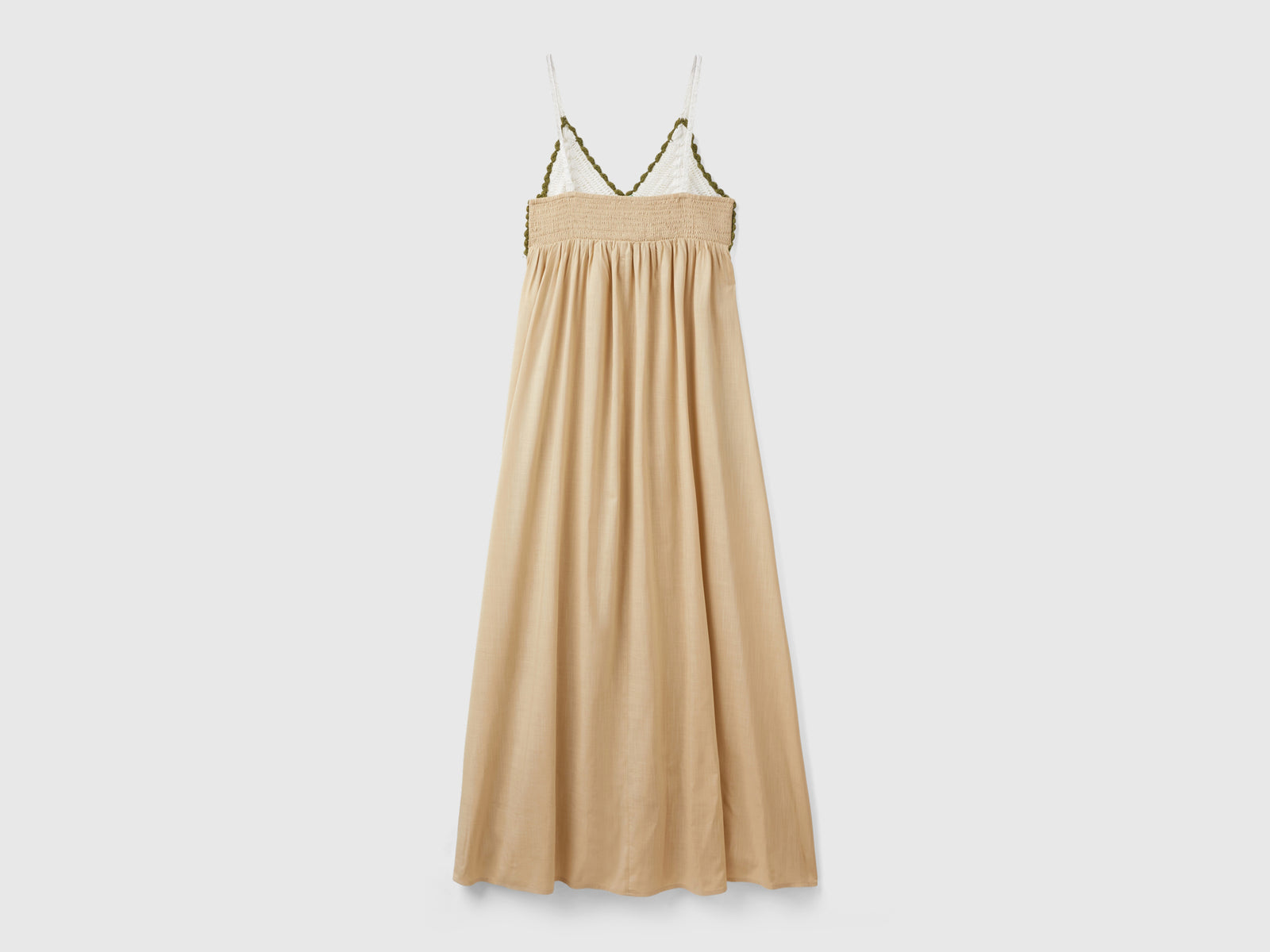 Abito con top crochet da donna beige 2 | Benetton Outlet