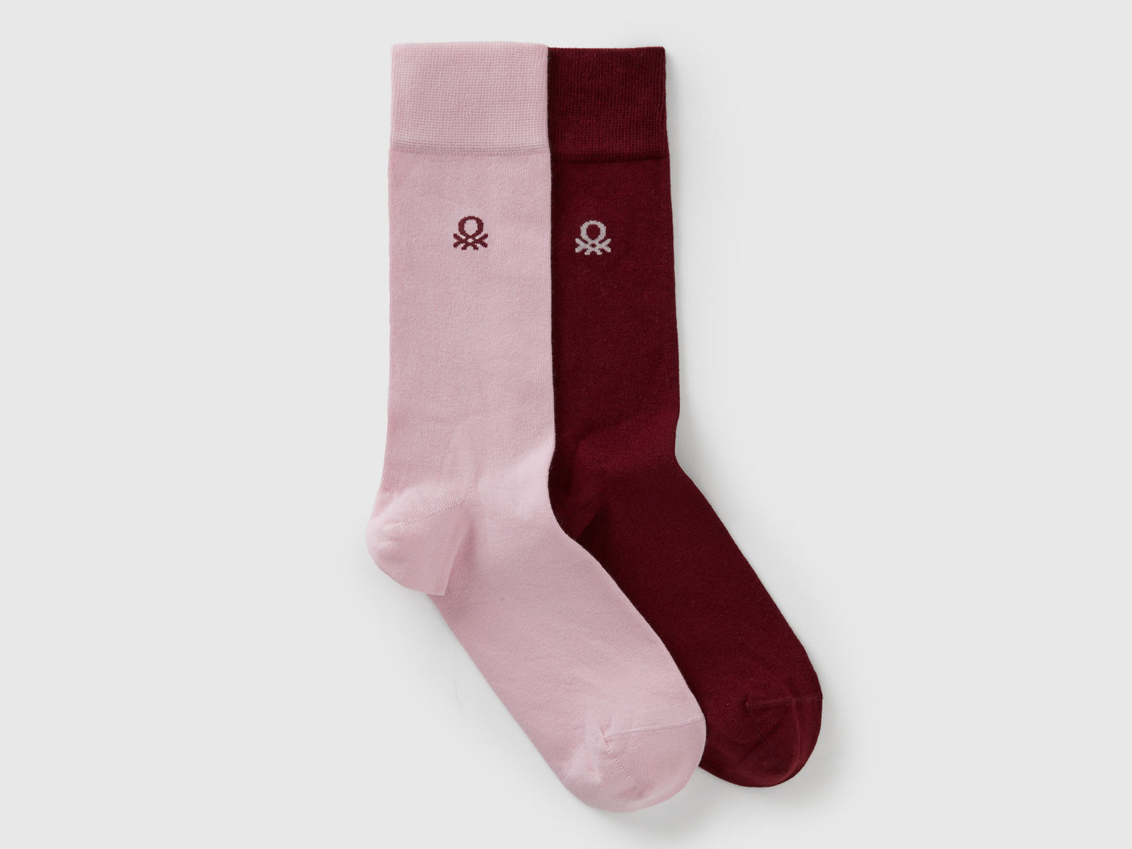 Due paia di calzini alti da uomo multi-color | Benetton Outlet
