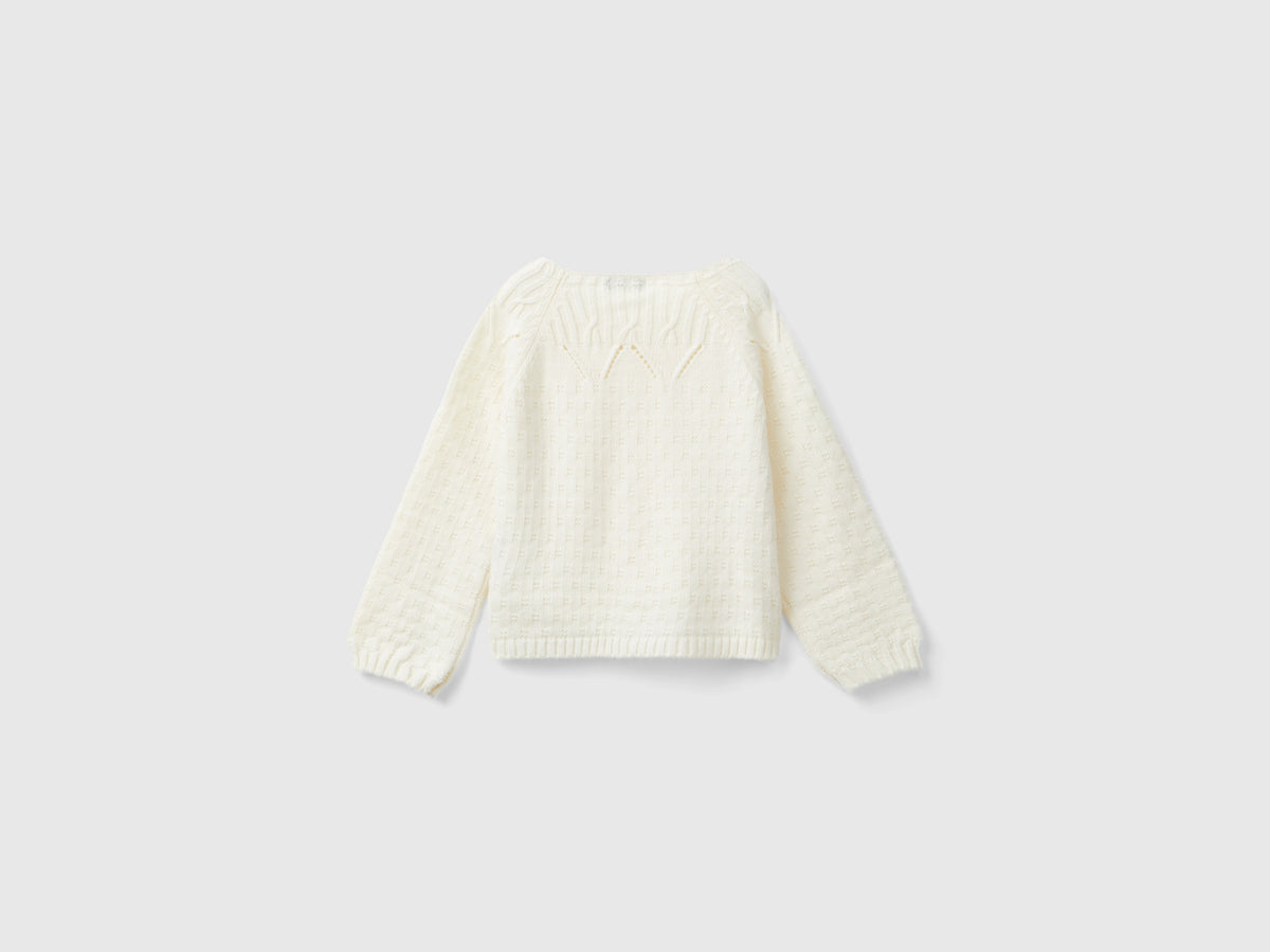 Cardigan con dettagli traforati