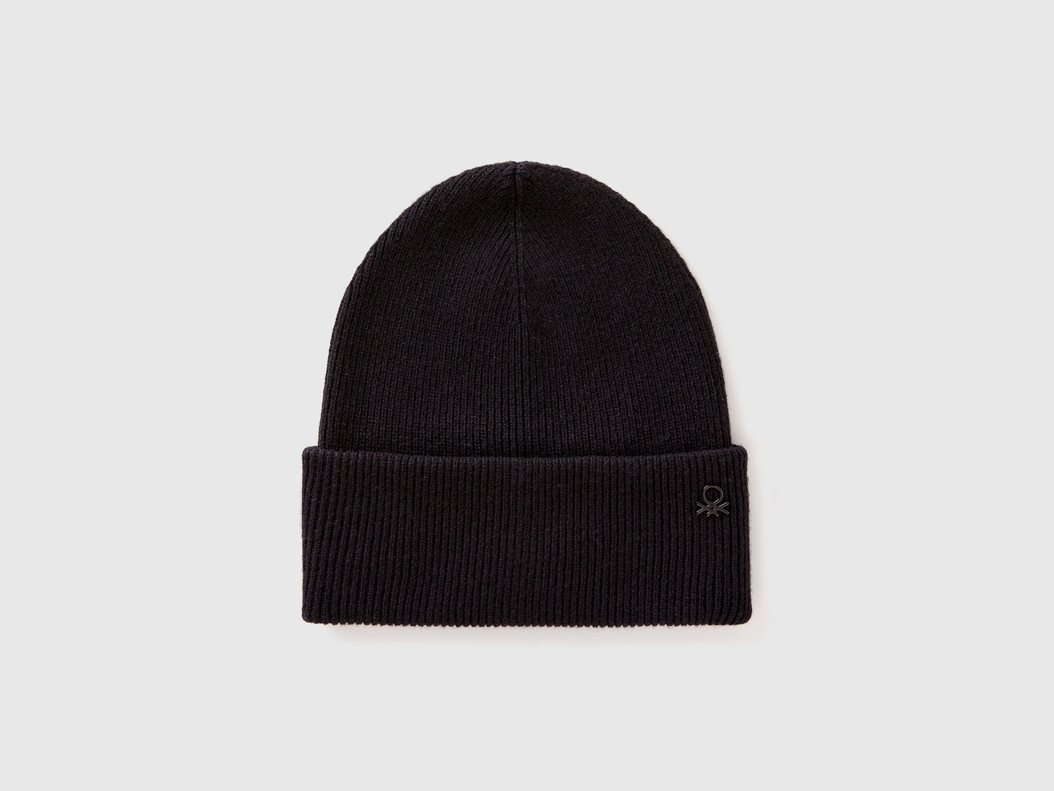 Berretto in misto lana da bambino nero | Benetton Outlet