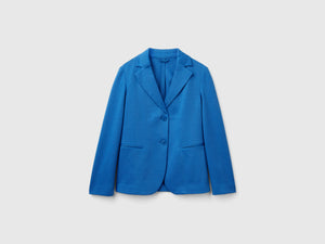 Blazer in misto cotone