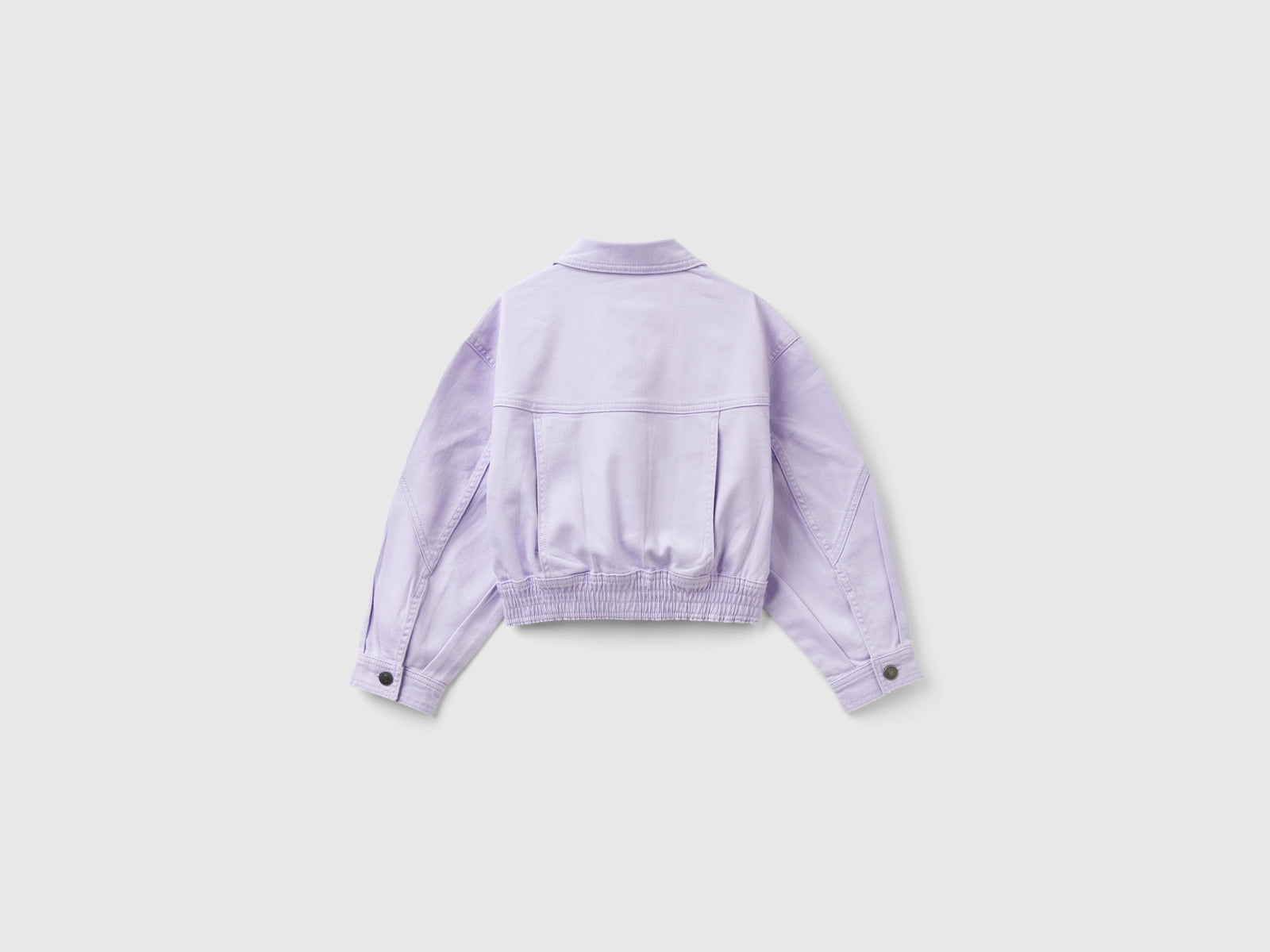 Giacca in cotone stretch colorato da bambina lilla 2 | Benetton Outlet