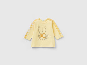 T-shirt optical con stampa orsetto