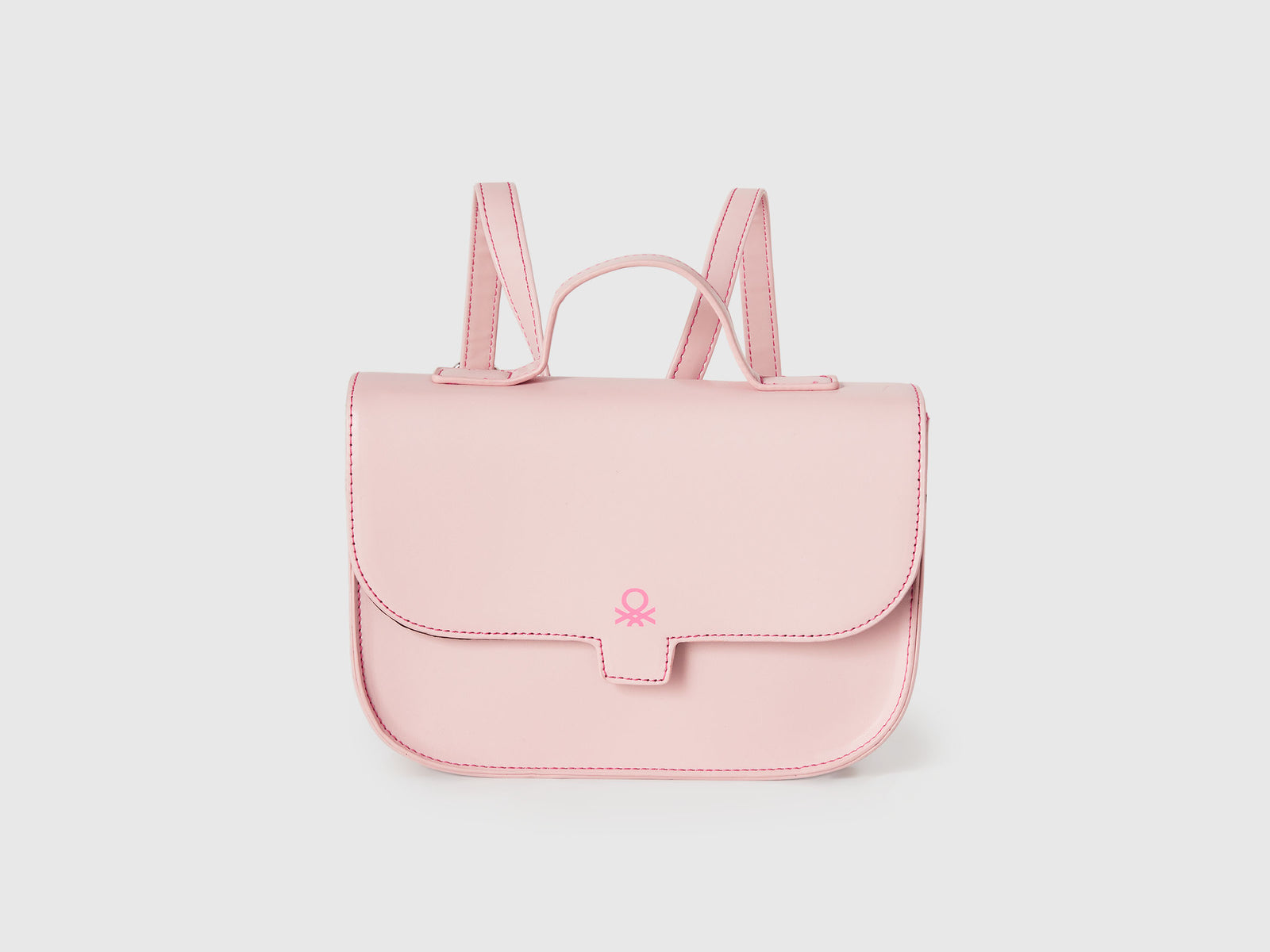 Cartellina in tessuto spalmato da bambina rosa tenue | Benetton Outlet