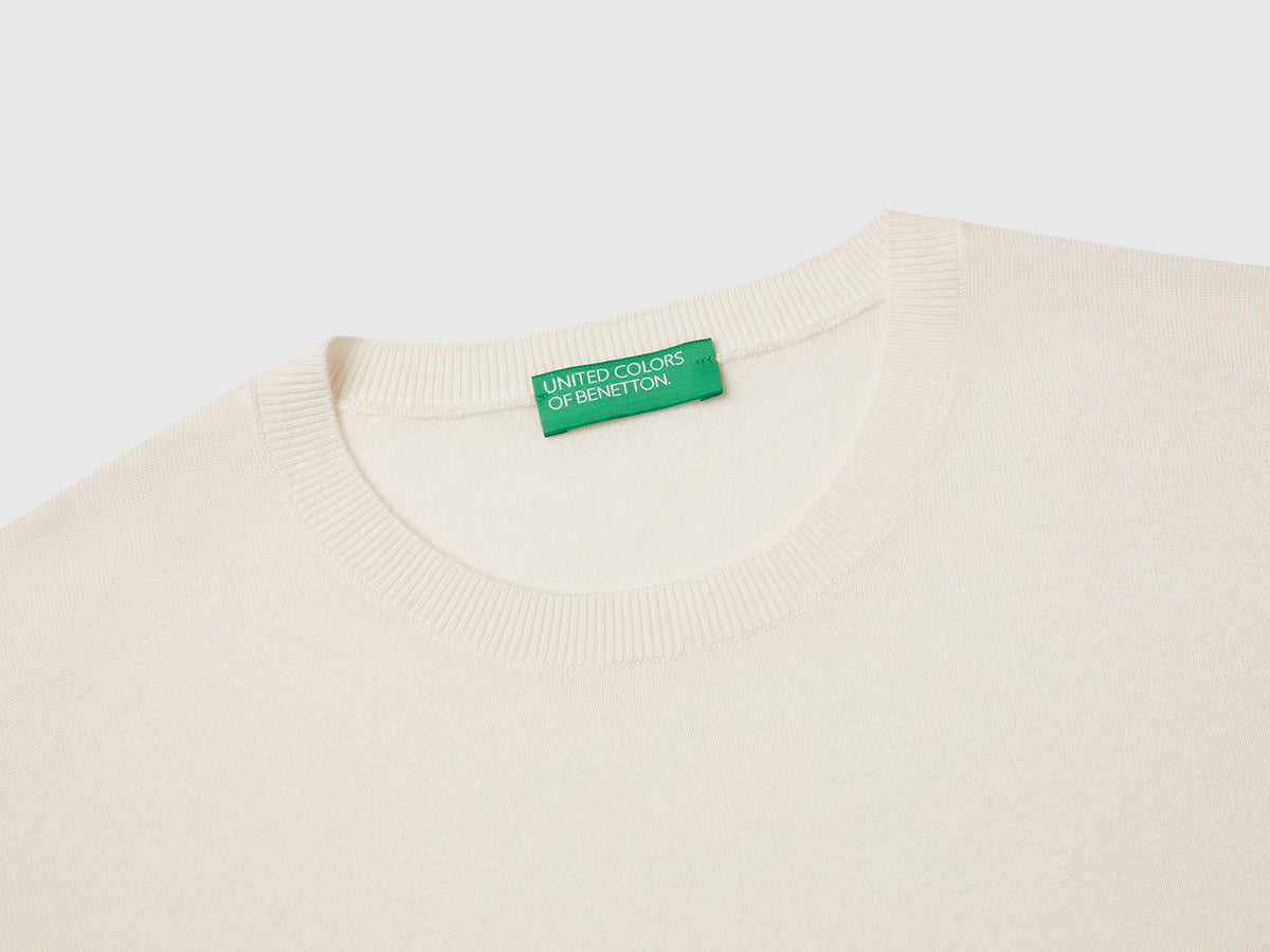 Maglia manica lunga in misto seta