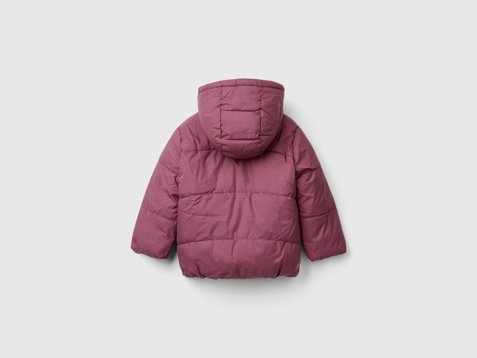 Padded jacket with hood da bimba malva scuro 2 | Benetton Outlet