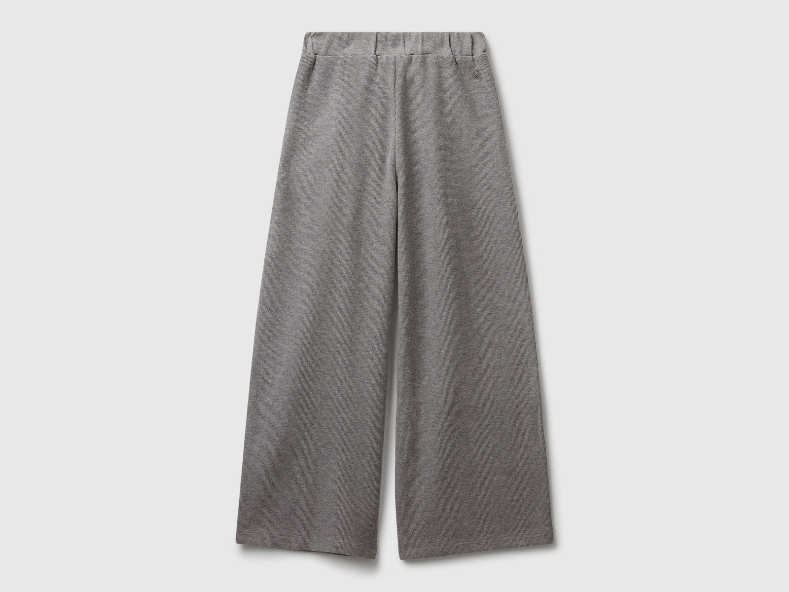 Pantaloni con fusciacca in caldo cotone da bambina grigio scuro 2 | Benetton Outlet