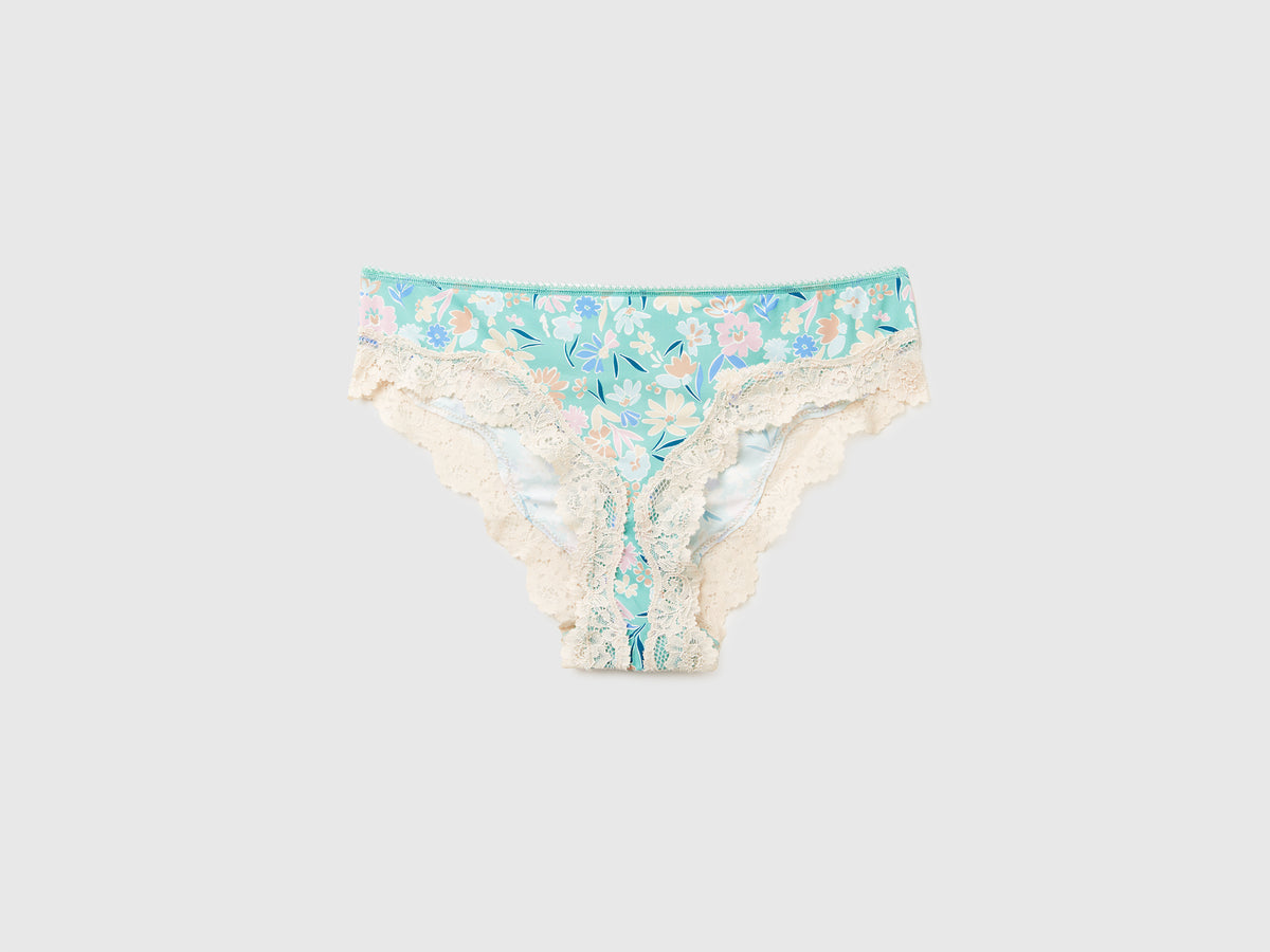 Slip con stampa floreale
