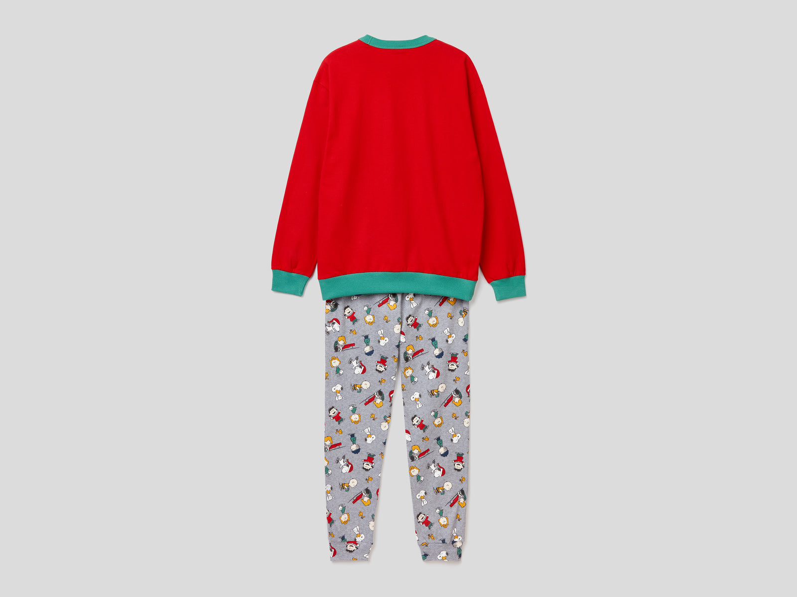 Pigiama Snoopy in caldo cotone da uomo rosso 2 | Benetton Outlet