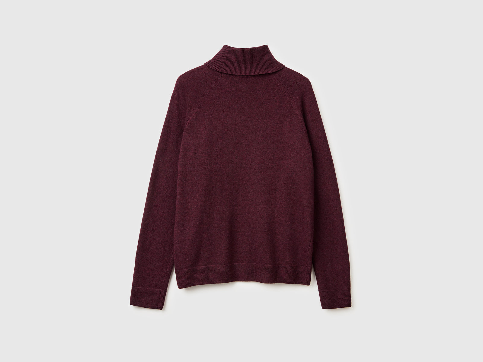 Maglione dolcevita marrone in misto lana e cashmere da donna bruciato 2 | Benetton Outlet