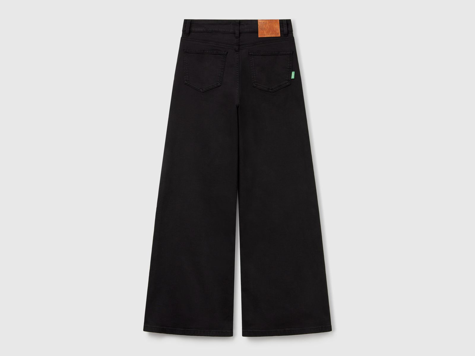 Pantaloni wide fit da donna nero 2 | Benetton Outlet