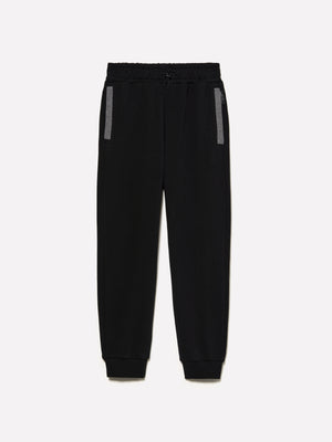 Joggers in felpa con contrasto