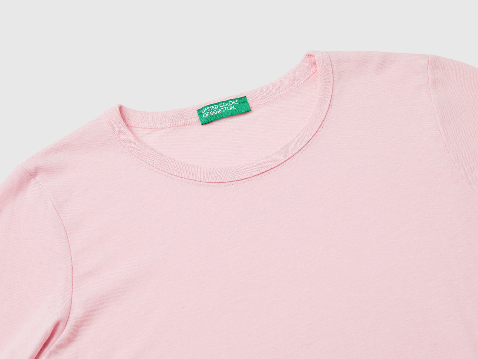 T-shirt a manica lunga in cotone bio da bambina rosa 3 | Benetton Outlet