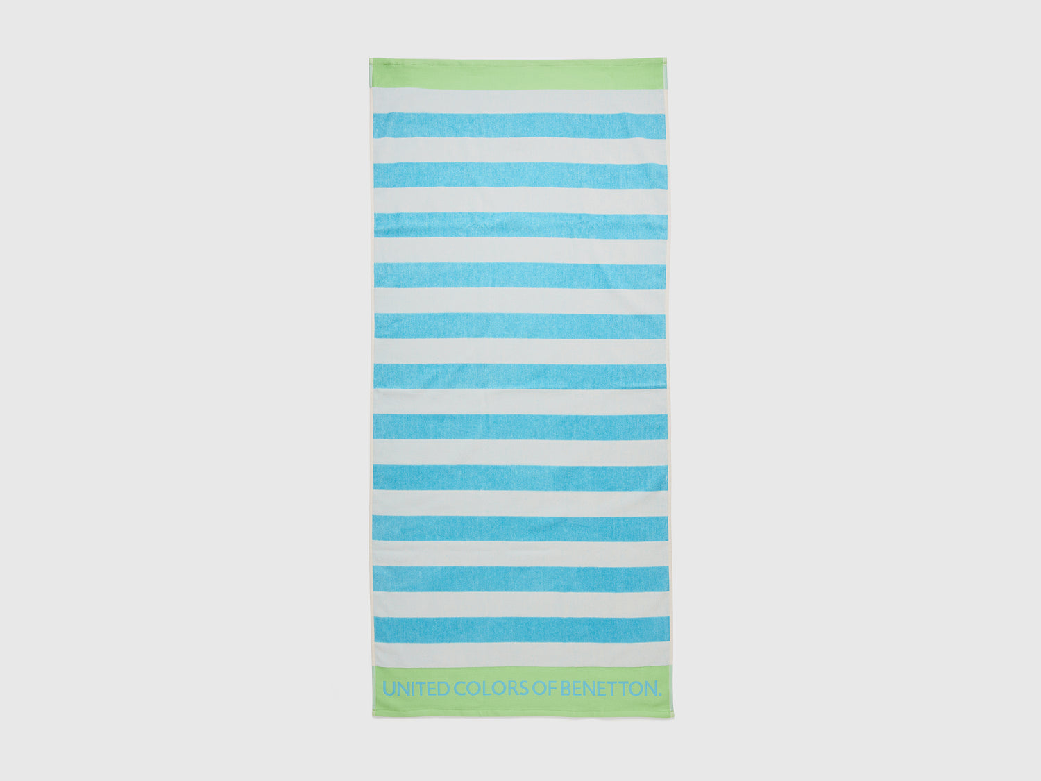 Telo mare a righe azzurro e bianco da bambino multi-color | Benetton Outlet