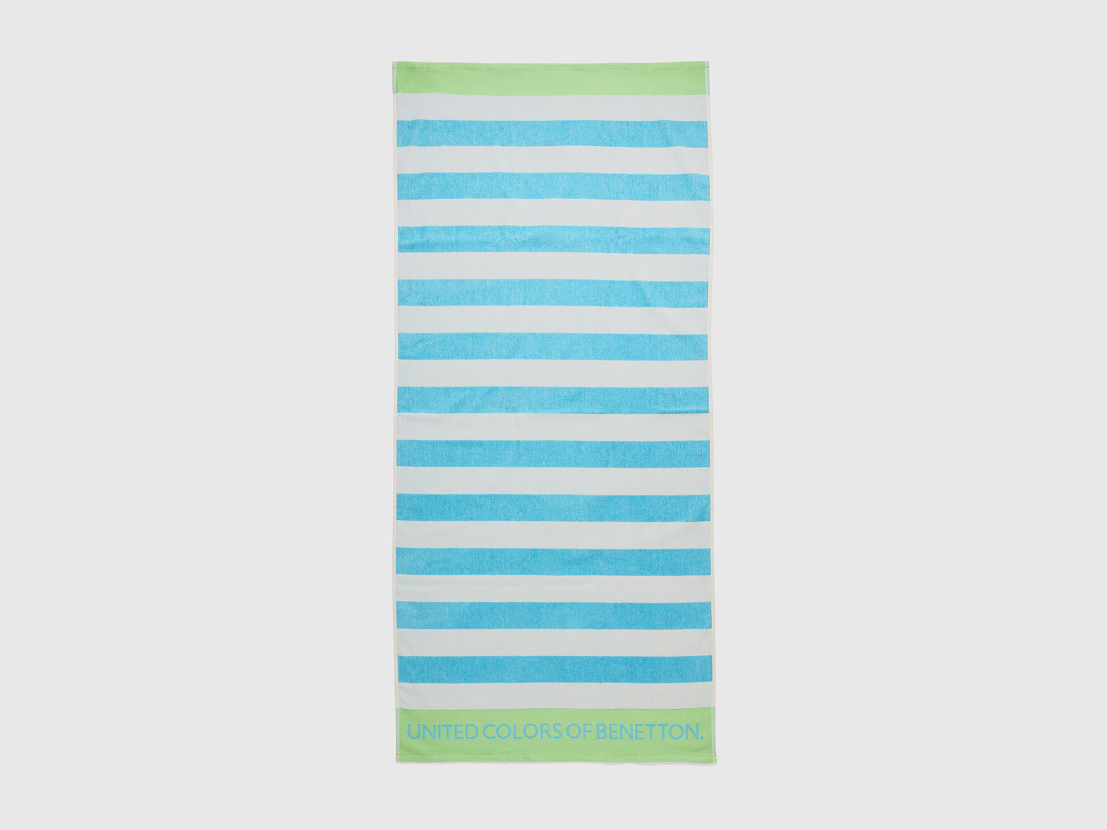 Telo mare a righe azzurro e bianco da bambino multi-color | Benetton Outlet
