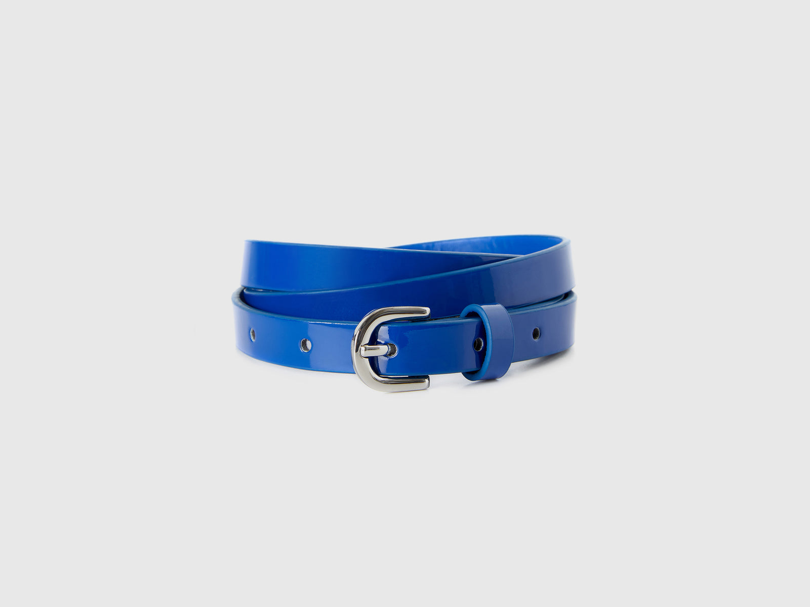 Cintura bassa in vernice da donna blu | Benetton Outlet