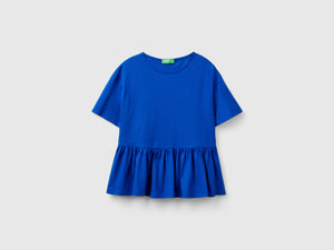 T-shirt boxy fit con balza
