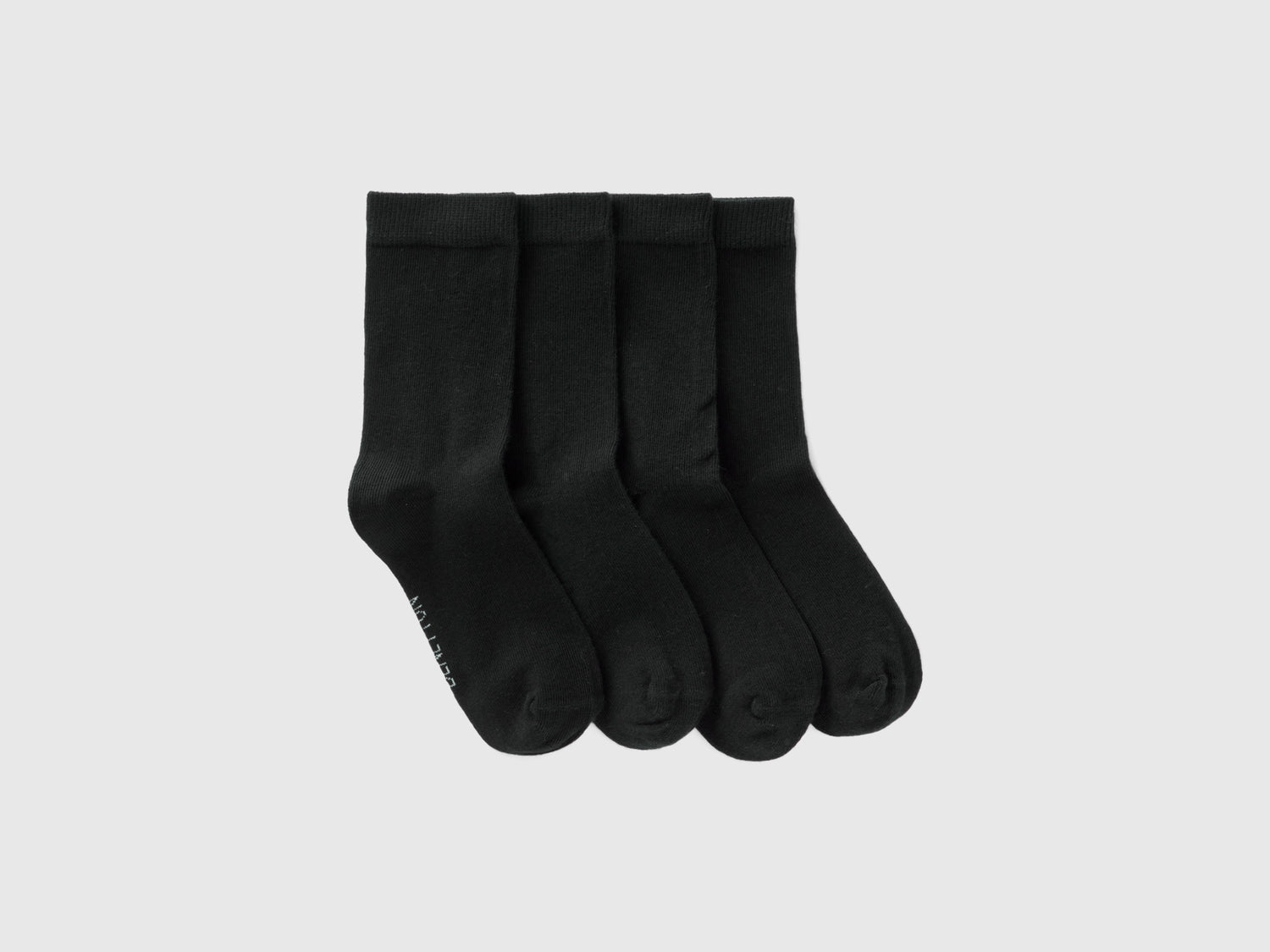 Set di calzini corti da bambino nero | Benetton Outlet