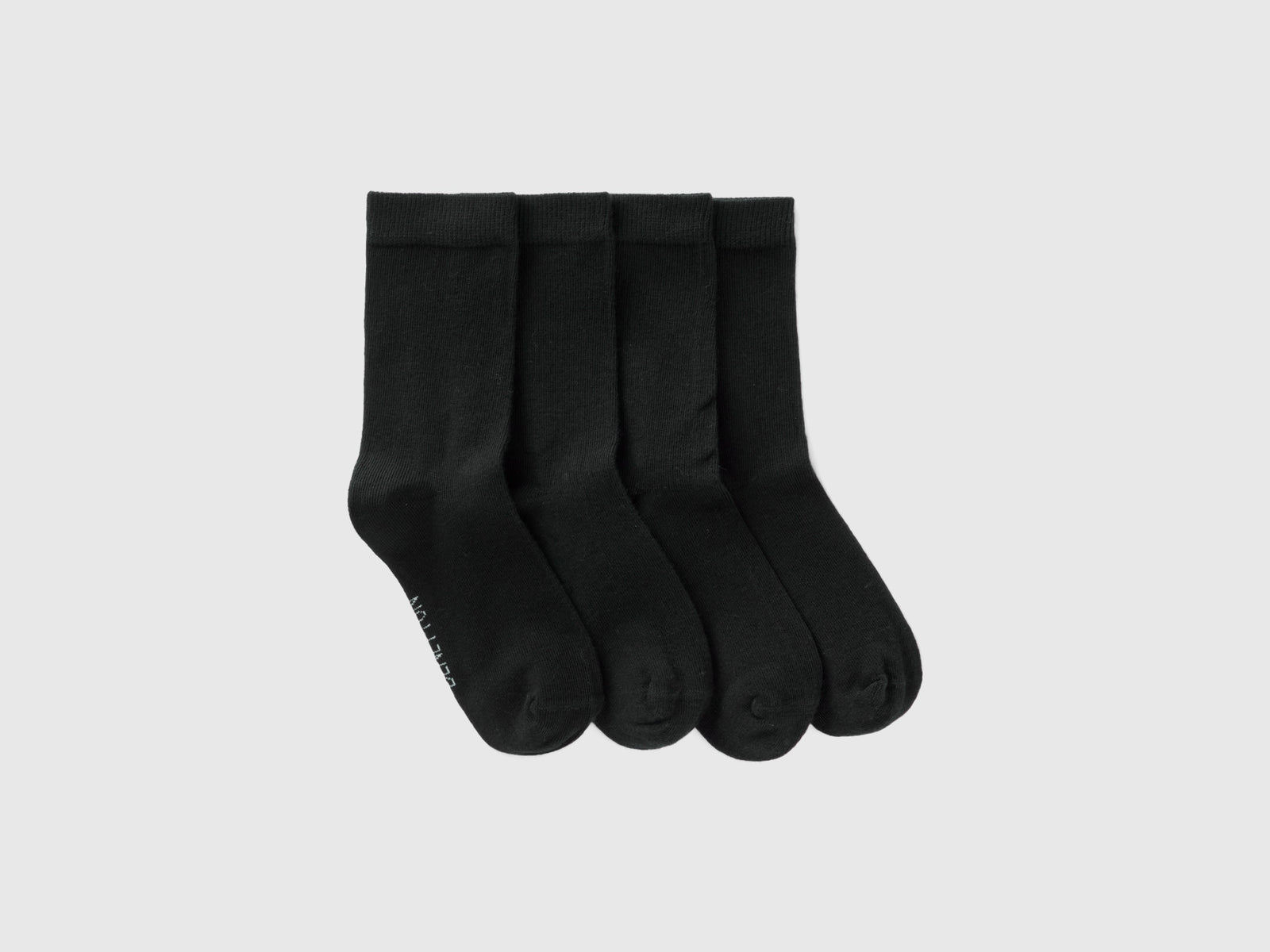 Set di calzini corti da bambino nero | Benetton Outlet