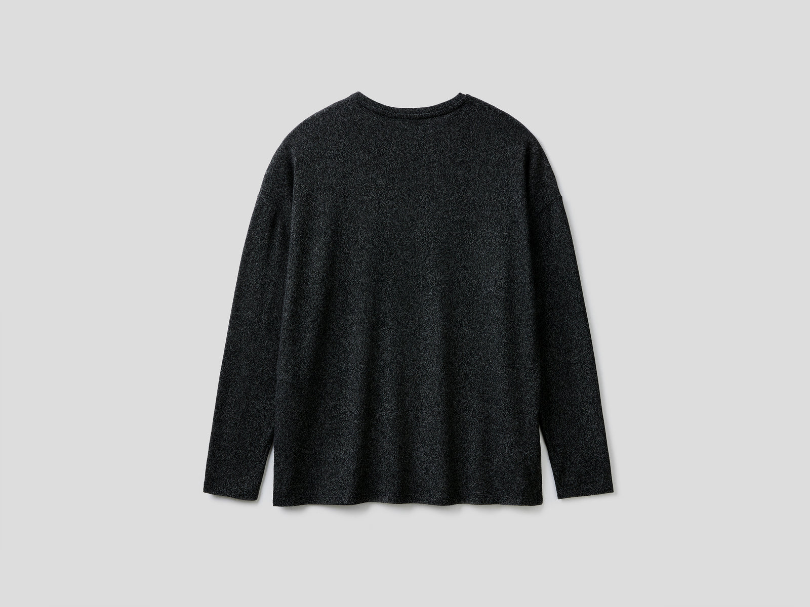 T-shirt manica lunga in viscosa stretch da donna nero 2 | Benetton Outlet