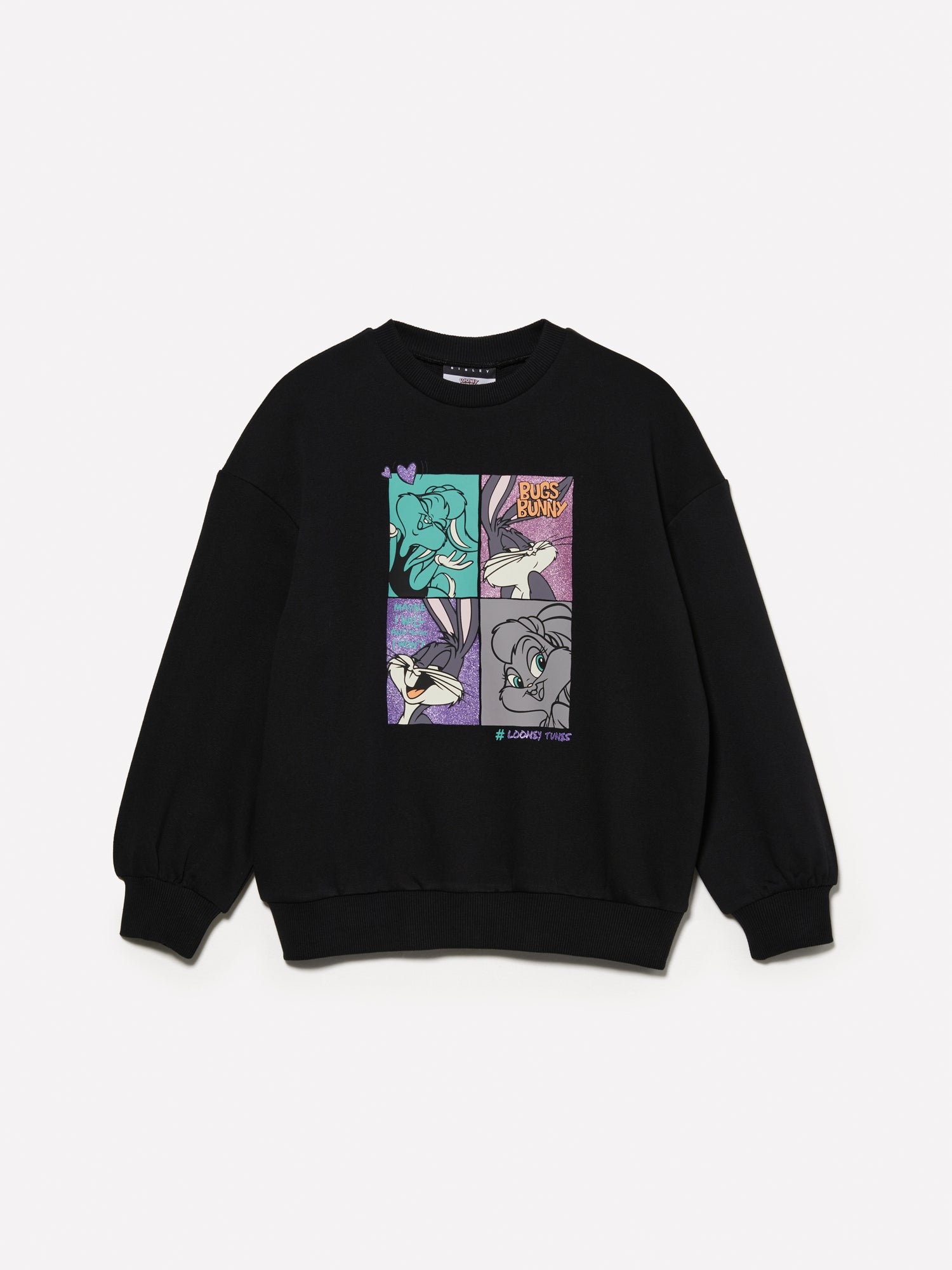 Felpa con stampa ©Looney Tunes da bambina nero | Sisley young Outlet