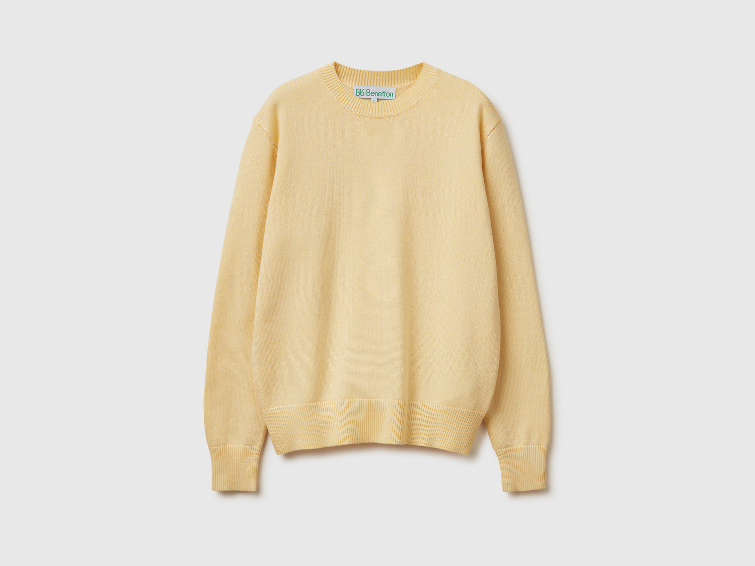 Maglia in misto lana e cashmere da donna giallo | Benetton Outlet