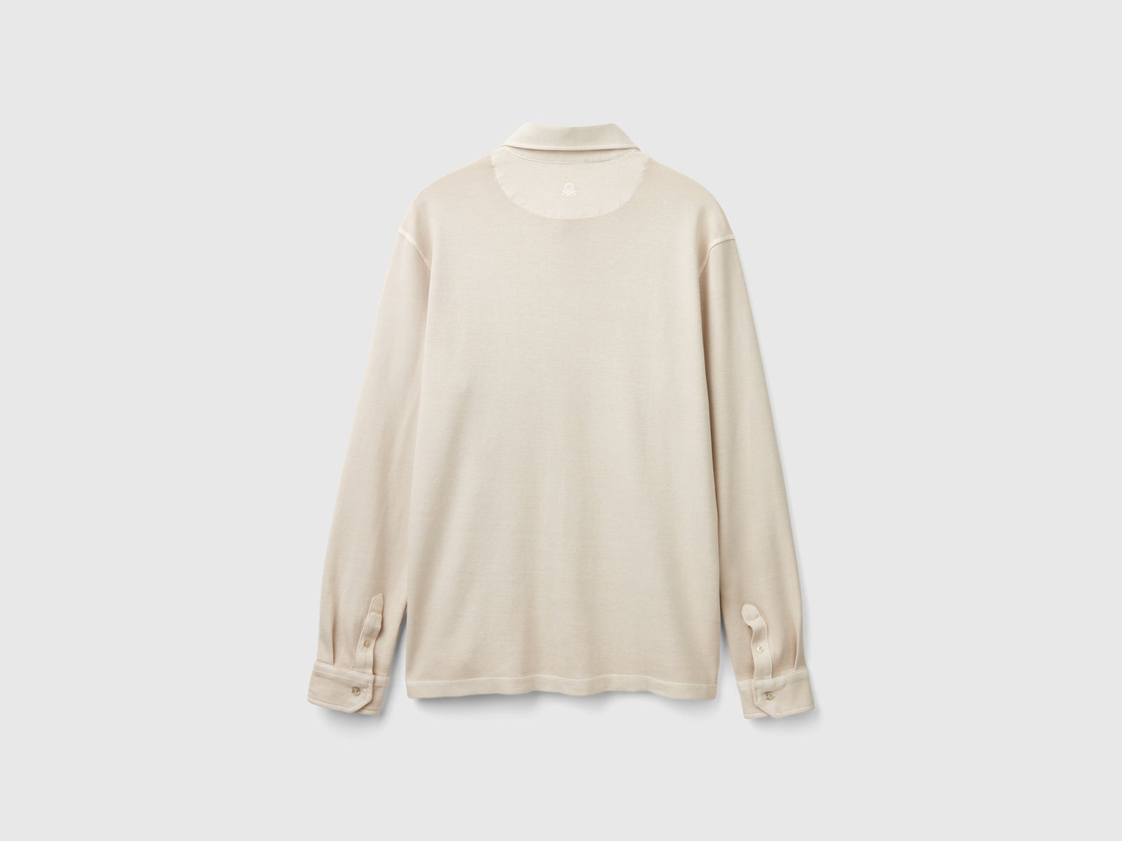 Camicia in puro cotone da uomo beige 2 | Benetton Outlet