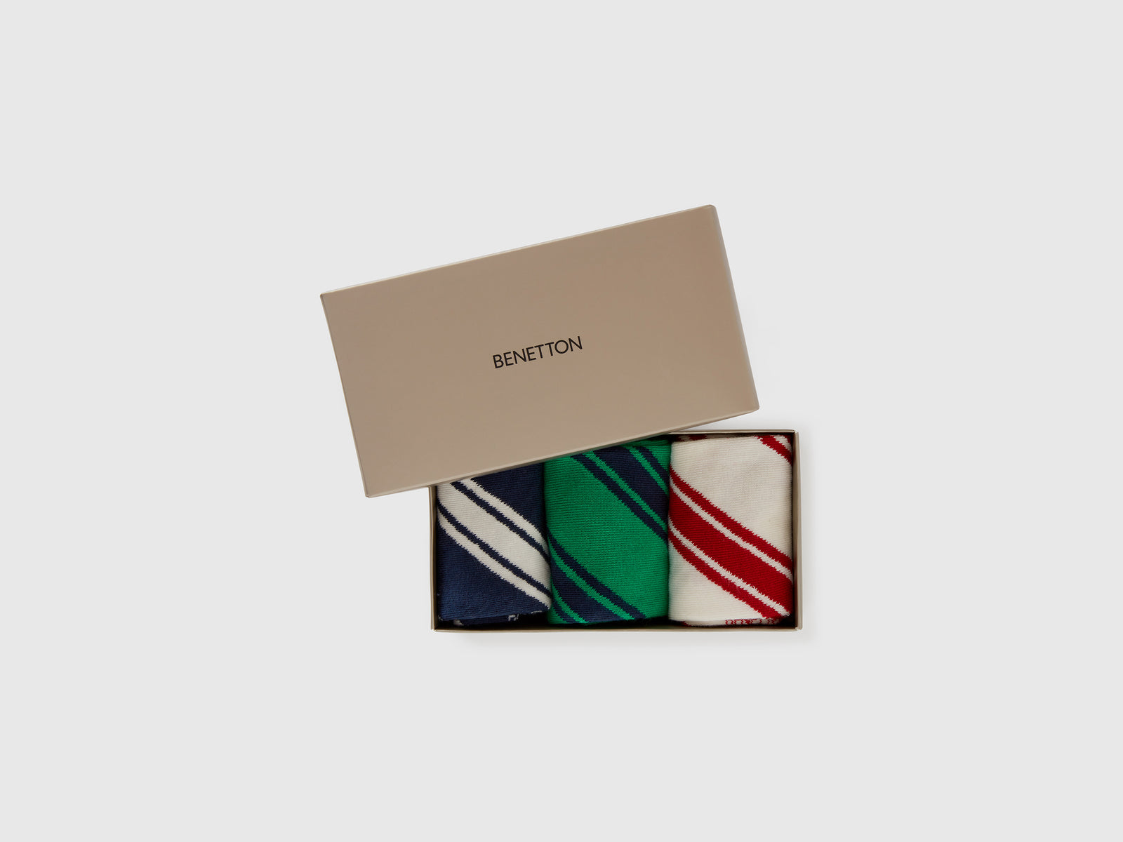 Calzini lunghi a righe regimental da uomo multi-color 2 | Benetton Outlet