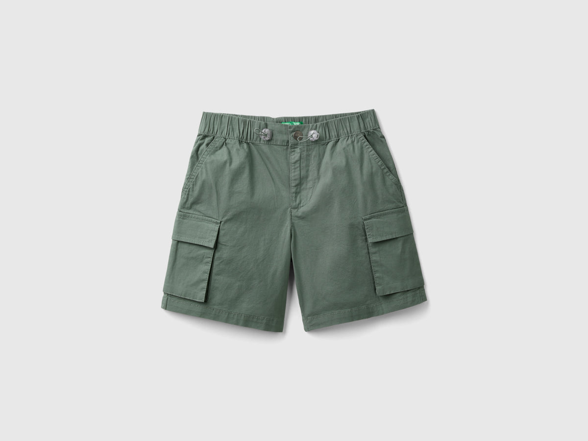 Bermuda cargo in cotone stretch